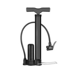 Rafeox Heavy-Duty Manual Foot Air Pump for Bicycles – Portable Tire Inflator with Pressure Gauge